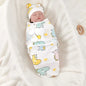 Cotton Baby Swaddle Blanket With Hat Dinosaur 0-3 0-3 Months