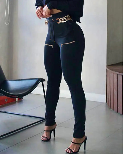 Casual Waist Tie Leggings - Kia Day Design