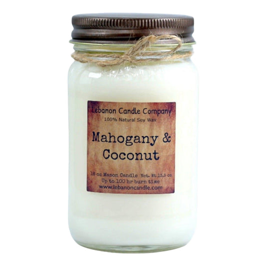 Mahogany & Coconut Candle - - Candles & Melts