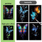 A4 Luminous Scraping Painting Colorful Scratch Paper - Fantasy Butterfly - art paper