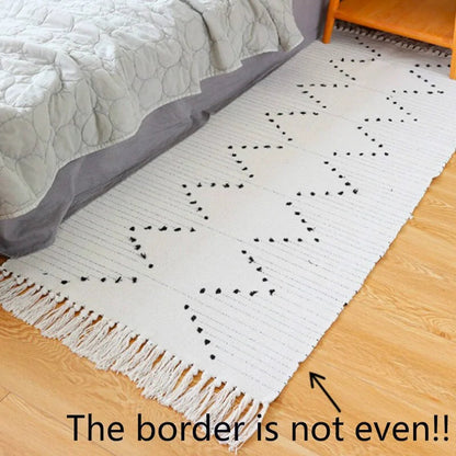 Floor Geometric Weave Thread Rug Kia Day Design