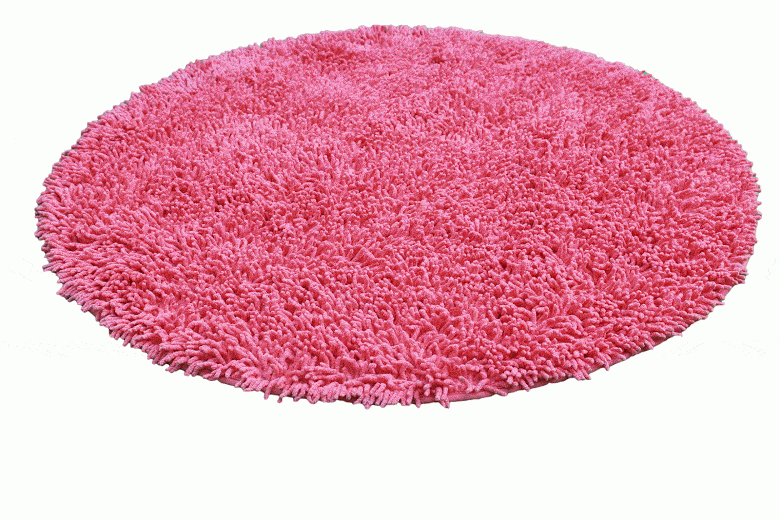 Tache Cotton Chenille Hot Pink Shag Area Bathroom Rug - - Rug