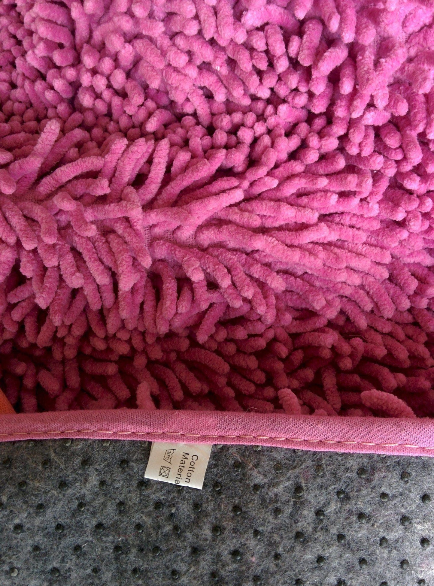 Tache Cotton Chenille Hot Pink Shag Area / Bathroom Rug (MATP) - - Rug