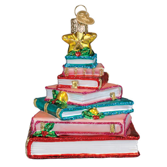 Book Club Tree Glass Ornament - Default Title - Christmas >> Ornaments >> Craft and Hobby