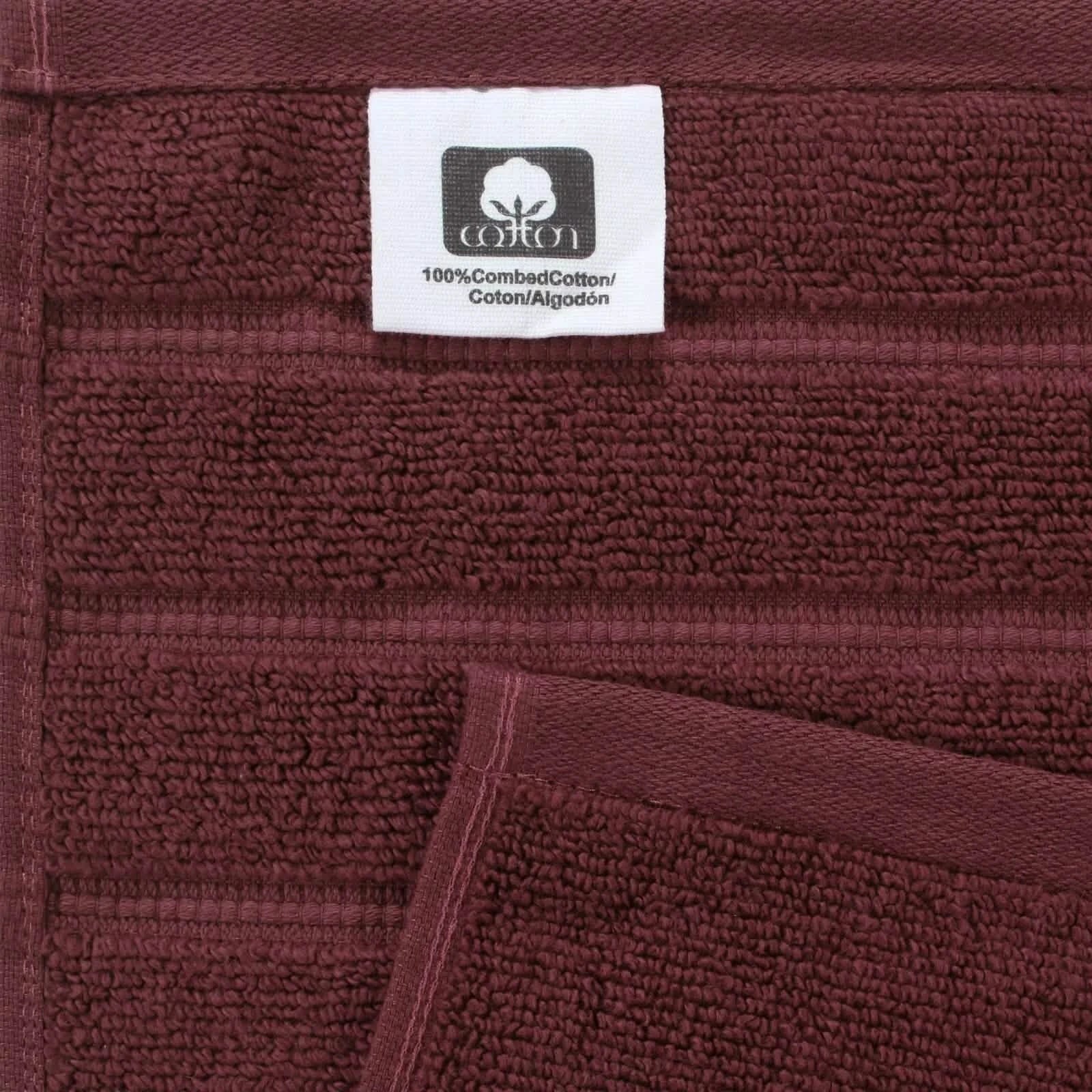 12-Piece Set: Bibb Home Zero Twist Egyptian Cotton Towel Set - - Bath