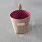 Cotton Linen Storage Basket Hanging Pocket Jute Bag Kia Day Design