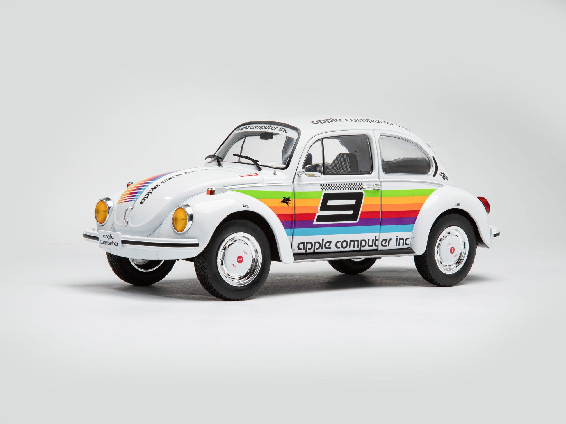 Solido 1975 Volkswagen Beetle 1303 K3 Tribute #9 White 1:18- STM Diecast- {{Product type}}
