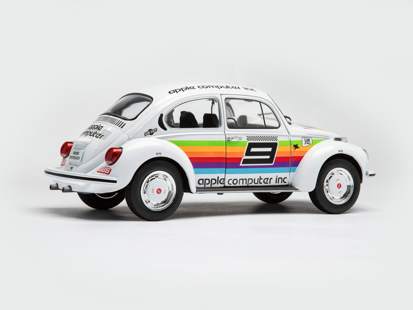 Solido 1975 Volkswagen Beetle 1303 K3 Tribute #9 White 1:18- STM Diecast- {{Product type}}