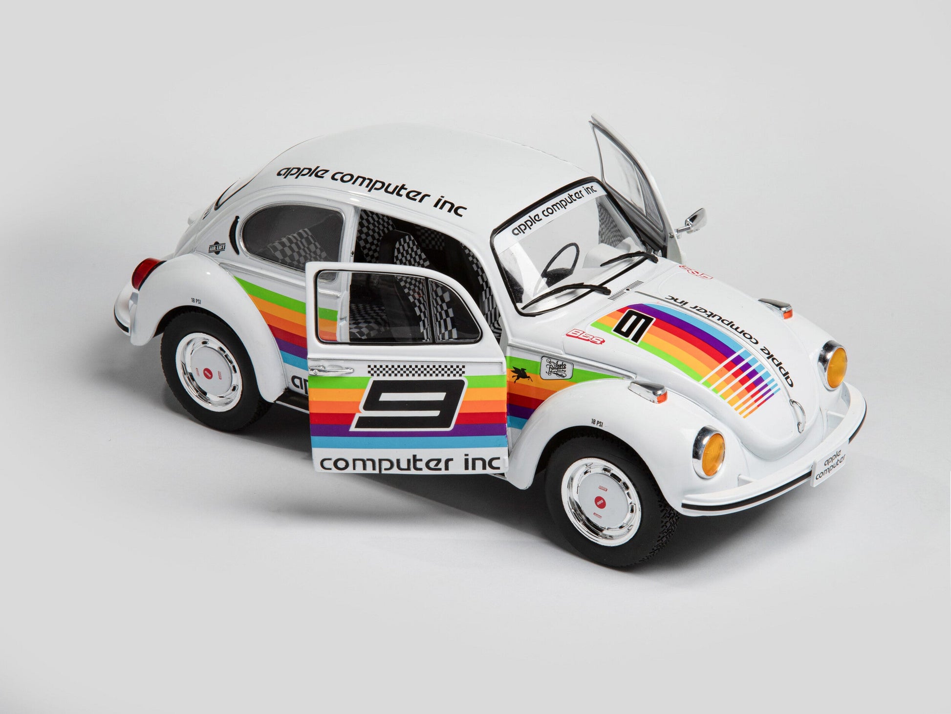 Solido 1975 Volkswagen Beetle 1303 K3 Tribute #9 White 1:18- STM Diecast- {{Product type}}