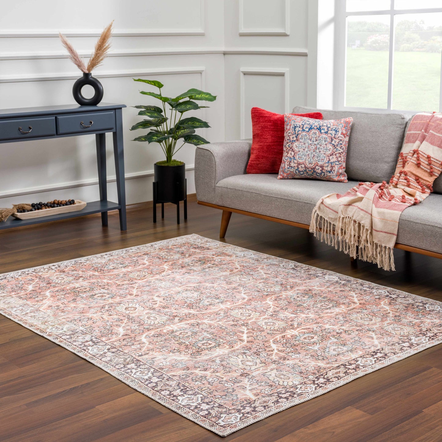 Bian Washable Area Rug - - Rugs