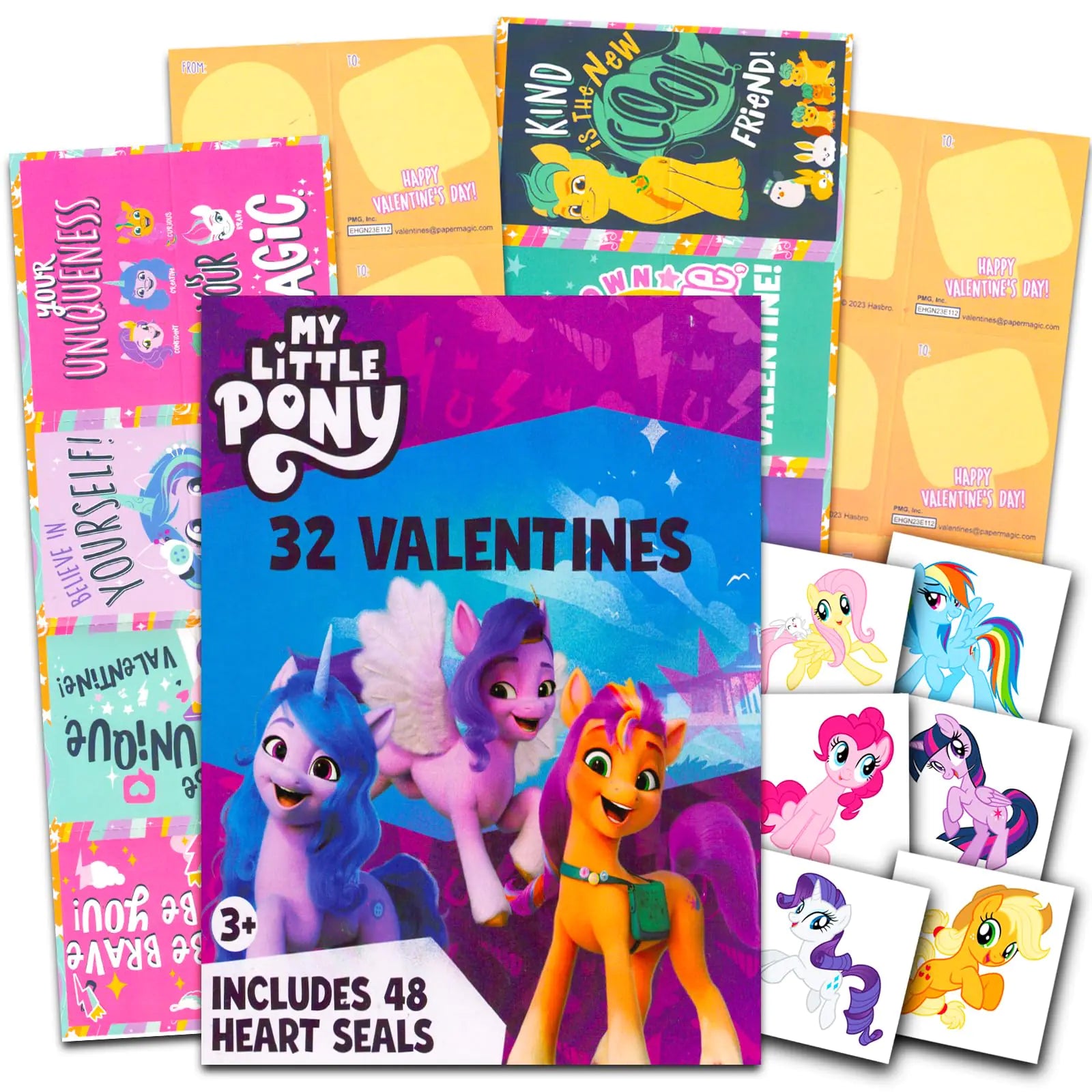 My Little Pony 32 Valentines with Tattoos - n a - valentine cards