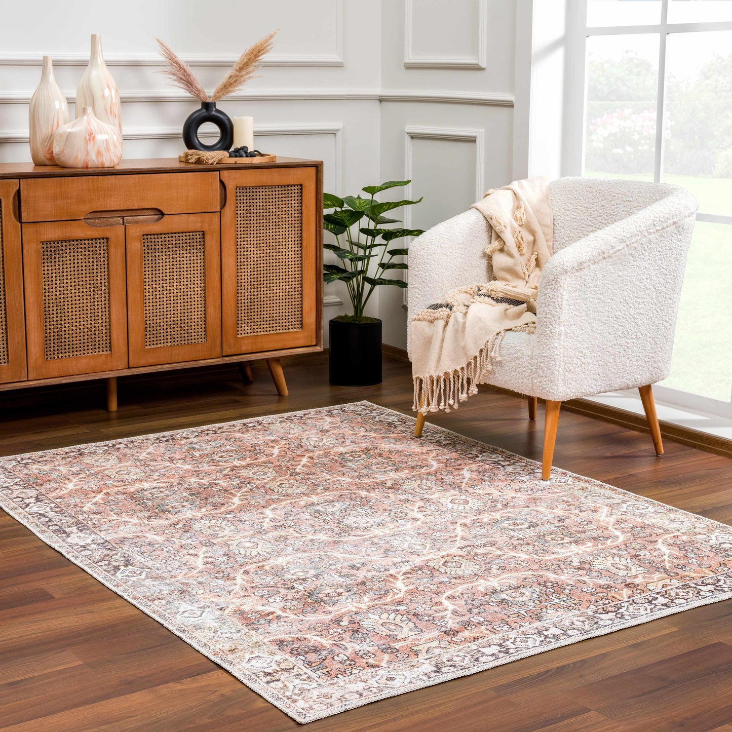 Bian Washable Area Rug - - Rugs