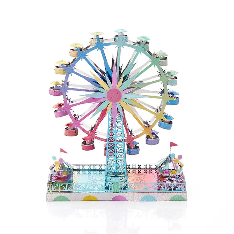 3D Metal Puzzle Model DIY Ferris Wheel Craft Gift Kia Day Design