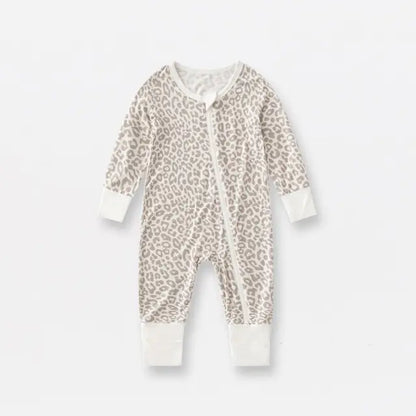 Bamboo Fiber Baby Zippered Romper - Kia Day Design