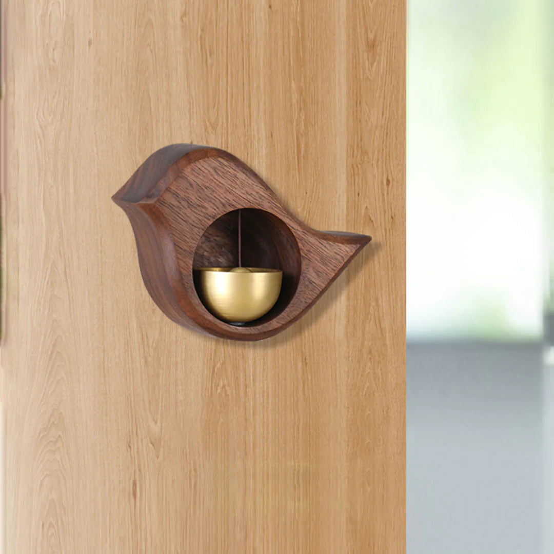 Wood Hanging Wind Chimes Doorbell