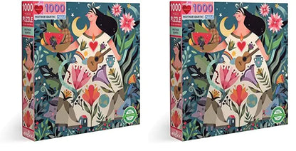 Pack of 2 Piece and Love Mother Earth 1000 Piece Square Adult Jigsaw Puzzles - 1 Count (Pack of 2) - puzzle