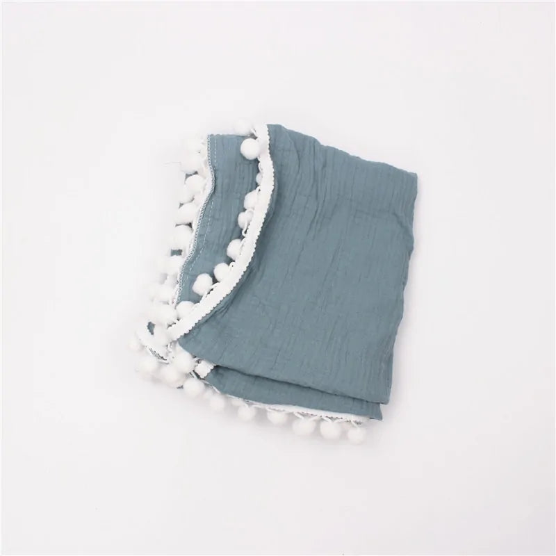 Organic Cotton Baby Tassel Blankets - Kia Day Design