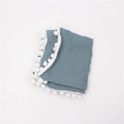 Organic Cotton Baby Tassel Blankets - Kia Day Design