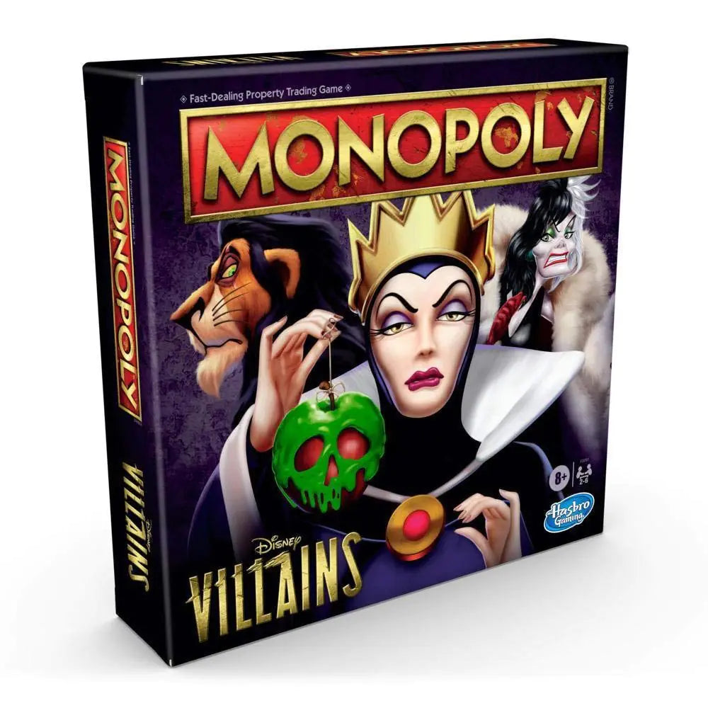 Monopoly: Disney Villains Edition Board Game for Kids Ages 8 and Up Play as a Classic Disney Villain Kia Day Design