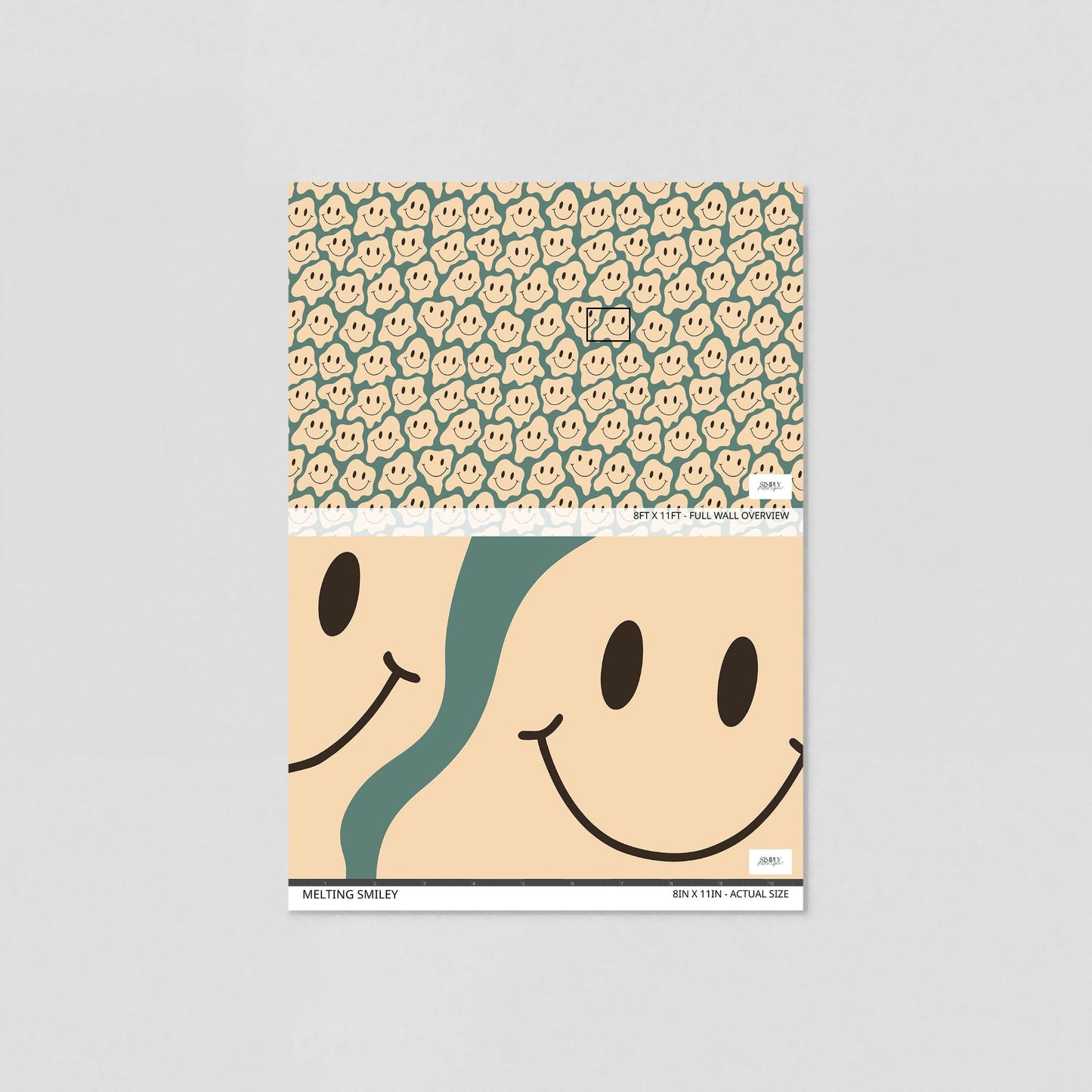 Melting Smiley Wallpaper - Sample - Wallpaper