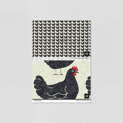 Henhouse Wallpaper - Sample - Wallpaper