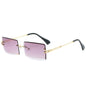 Women's Retro Sunglasses purple gold one