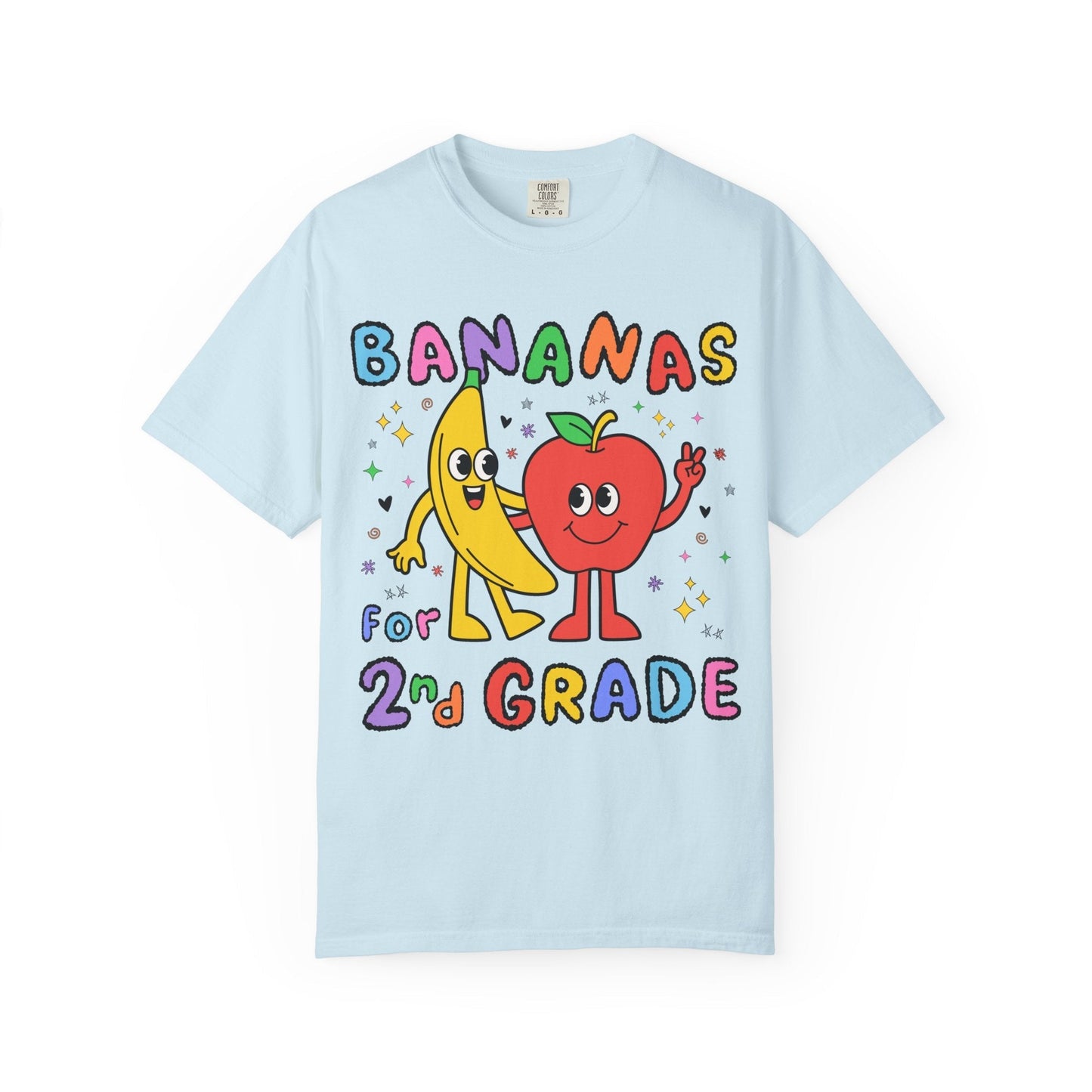 Bananas for Second Grade - Chambray - T-Shirt
