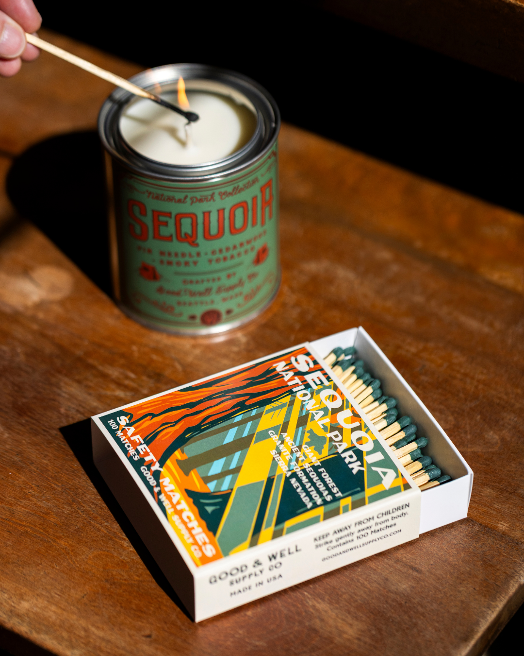 Sequoia Vintage National Park Cabin Matches - -