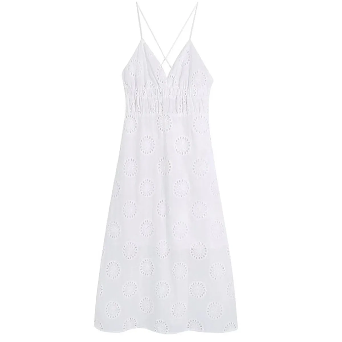 Sexy Backless Lace Dress - -