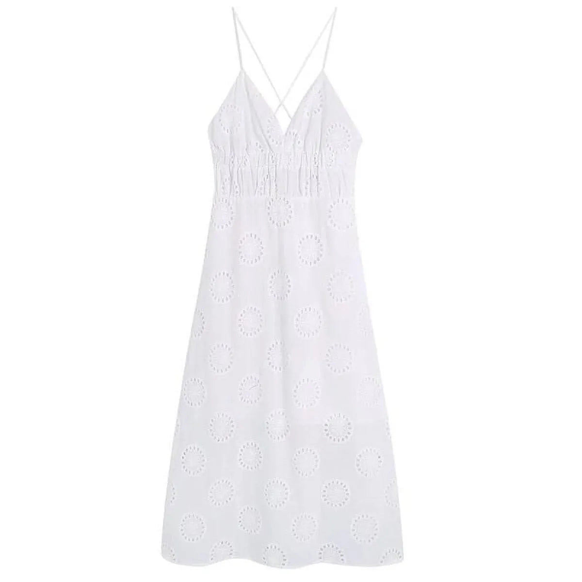 Sexy Backless Lace Dress - -