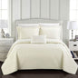 Shaly Quilt Cover Set Interlaced Vine Pattern Quilted Bed- DailySale- {{Product type}}