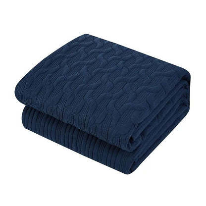 Shaly Quilt Cover Set Interlaced Vine Pattern Quilted Bed- DailySale- {{Product type}}