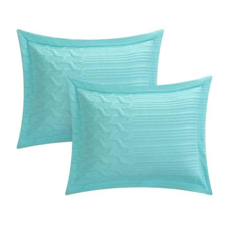 Shaly Quilt Cover Set Interlaced Vine Pattern Quilted Bed- DailySale- {{Product type}}