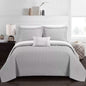 Shaly Quilt Cover Set Interlaced Vine Pattern Quilted Bed- DailySale- {{Product type}}