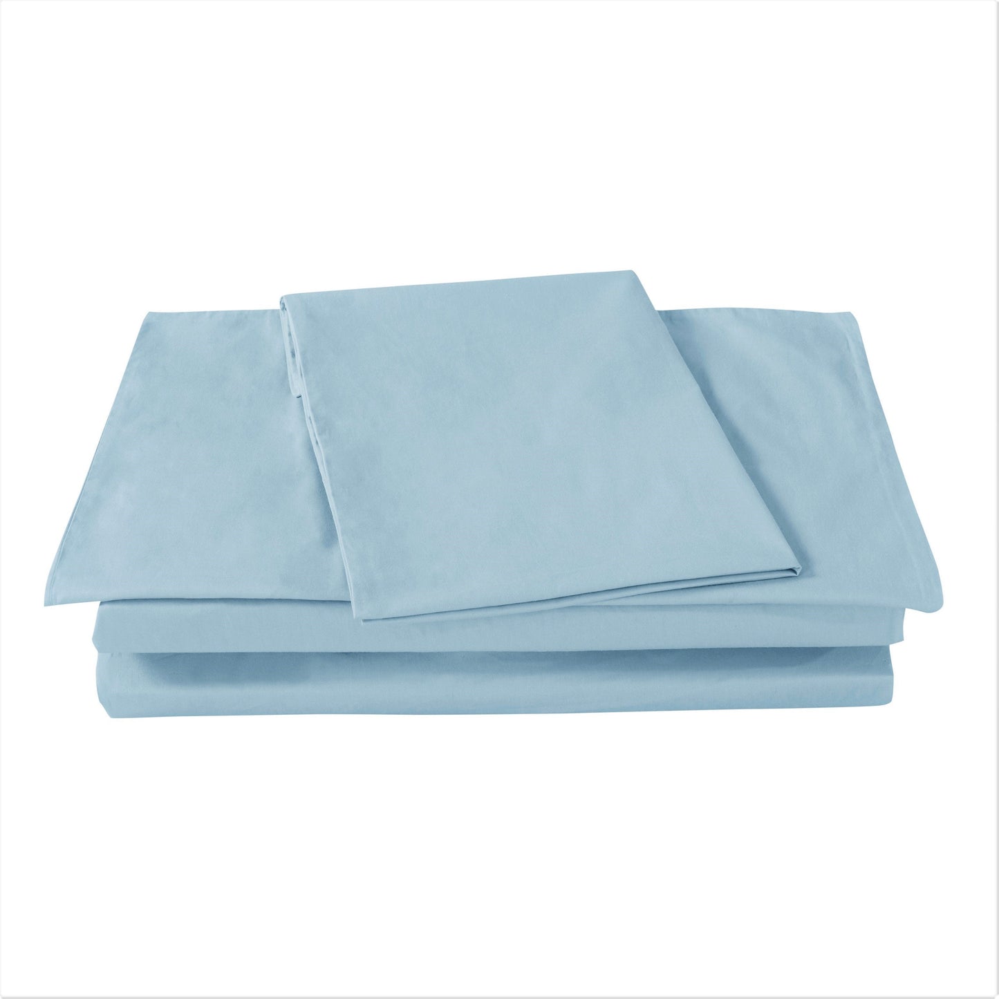 DaDa Bedding Seafoam Blue Cotton Fitted Sheet Set - - Sheet Sets