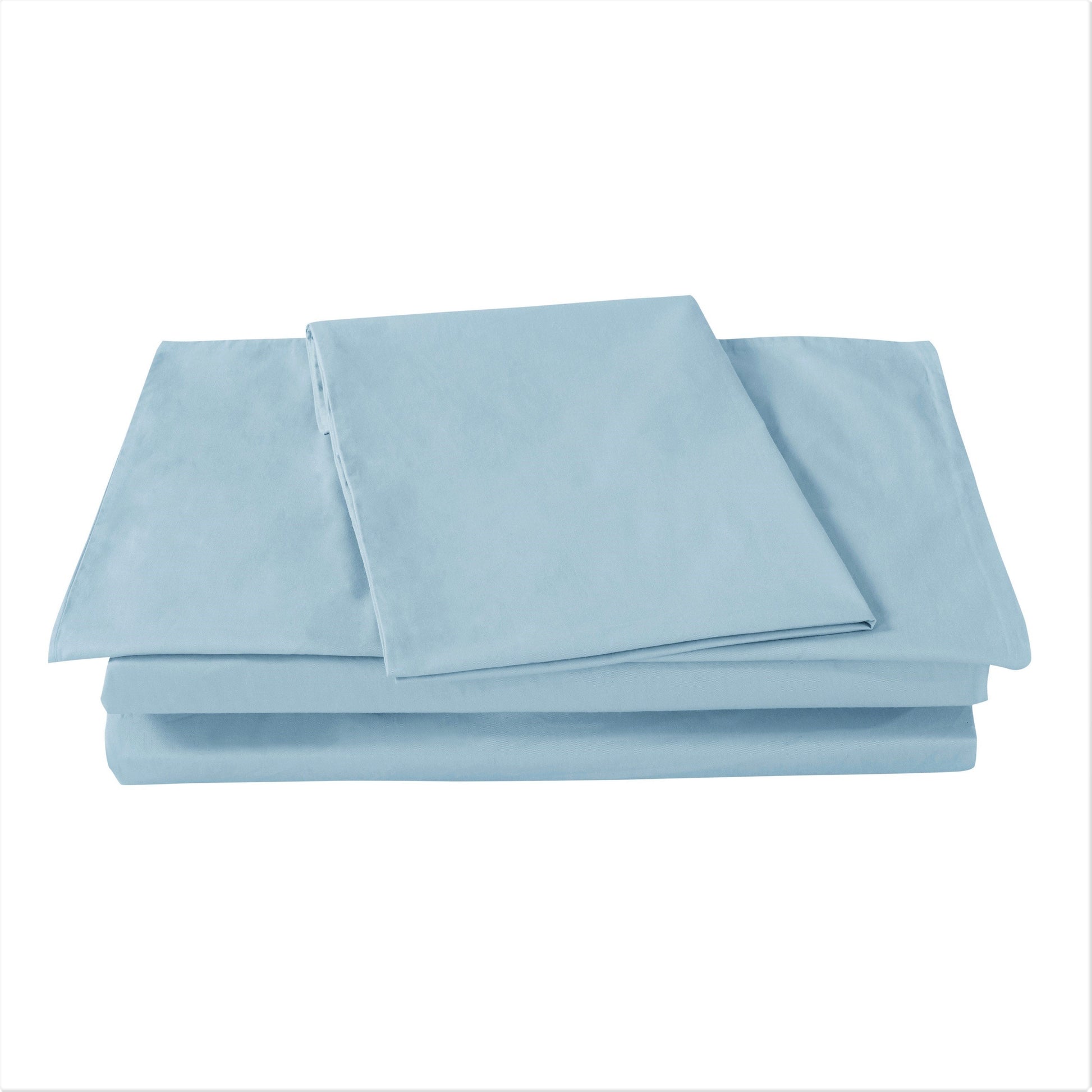DaDa Bedding Seafoam Blue Cotton Fitted Sheet Set - - Sheet Sets