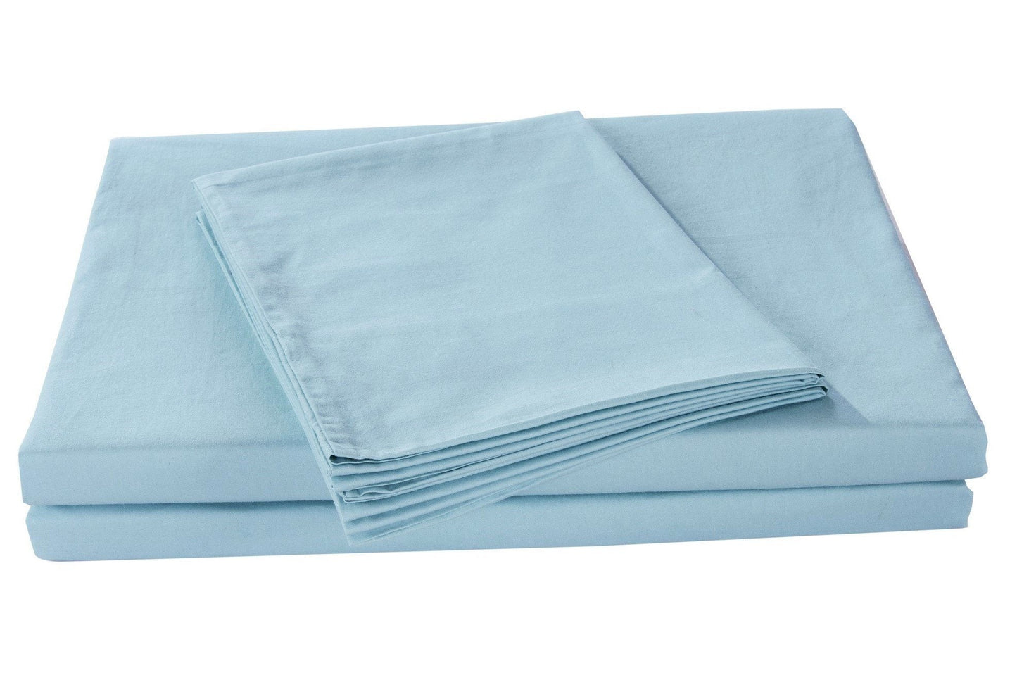 DaDa Bedding Seafoam Blue Cotton Fitted Sheet Set - - Sheet Sets