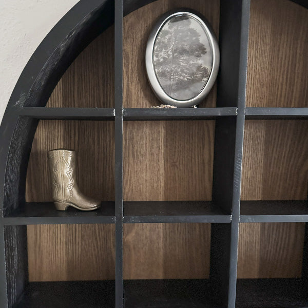 Arched Cubby Wood Wall Shelf - - Sale