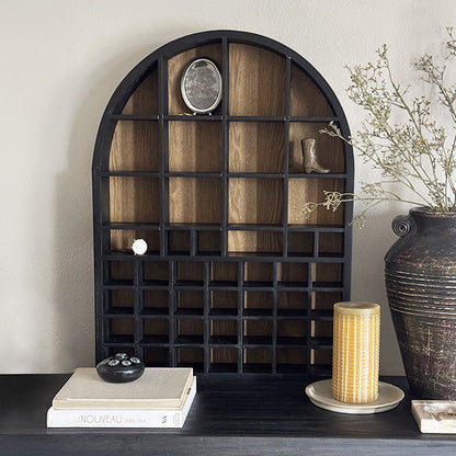 Arched Cubby Wood Wall Shelf - - Sale