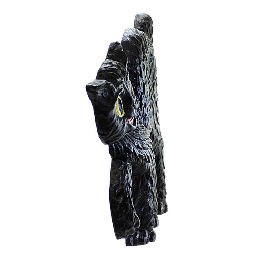 Retro Halloween Paper Mache Black Cat Wall Decor - - Fall & Halloween