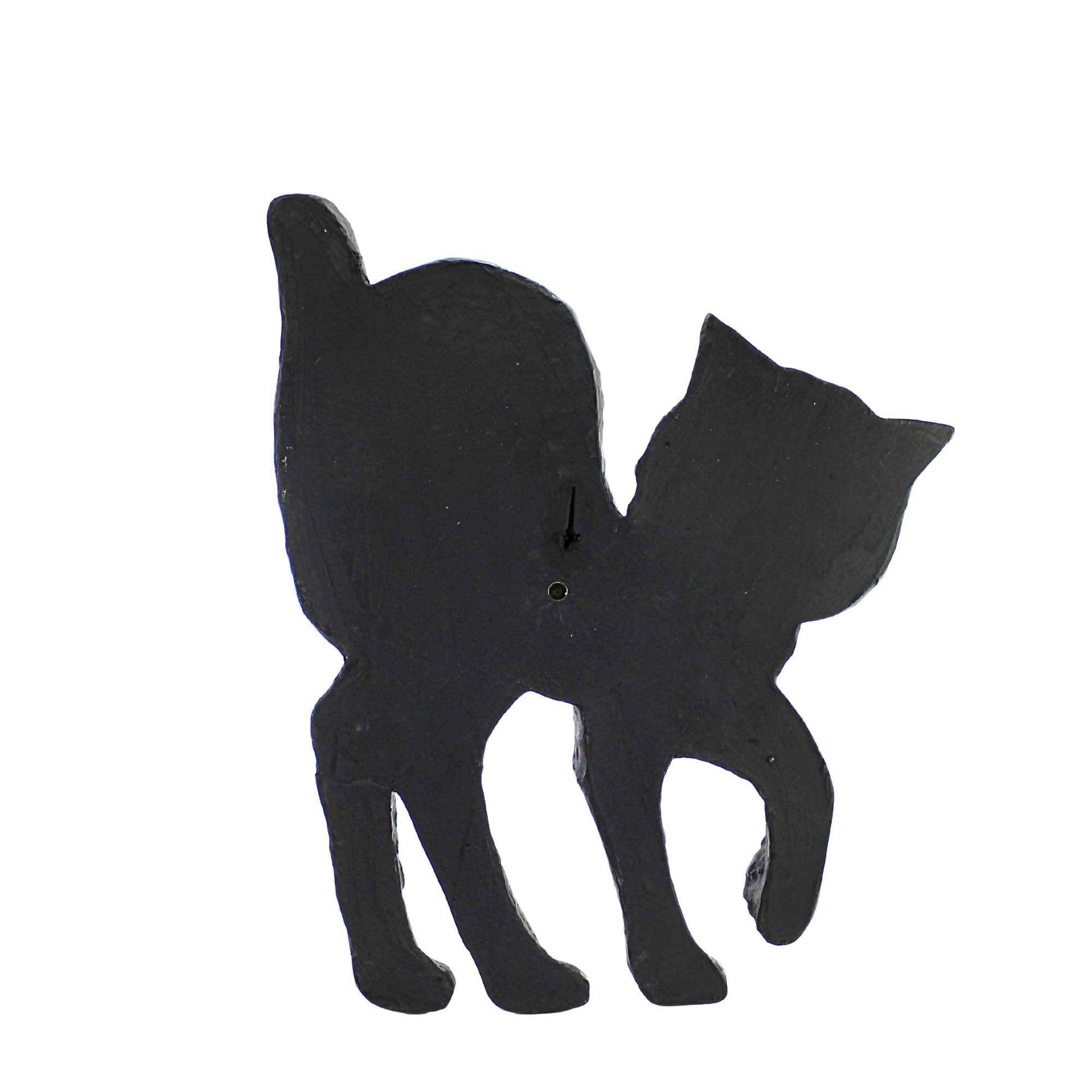 Retro Halloween Paper Mache Black Cat Wall Decor - - Fall & Halloween