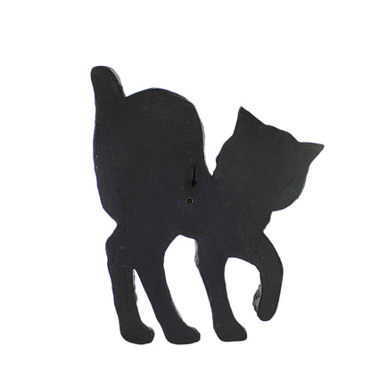 Retro Halloween Paper Mache Black Cat Wall Decor - - Fall & Halloween