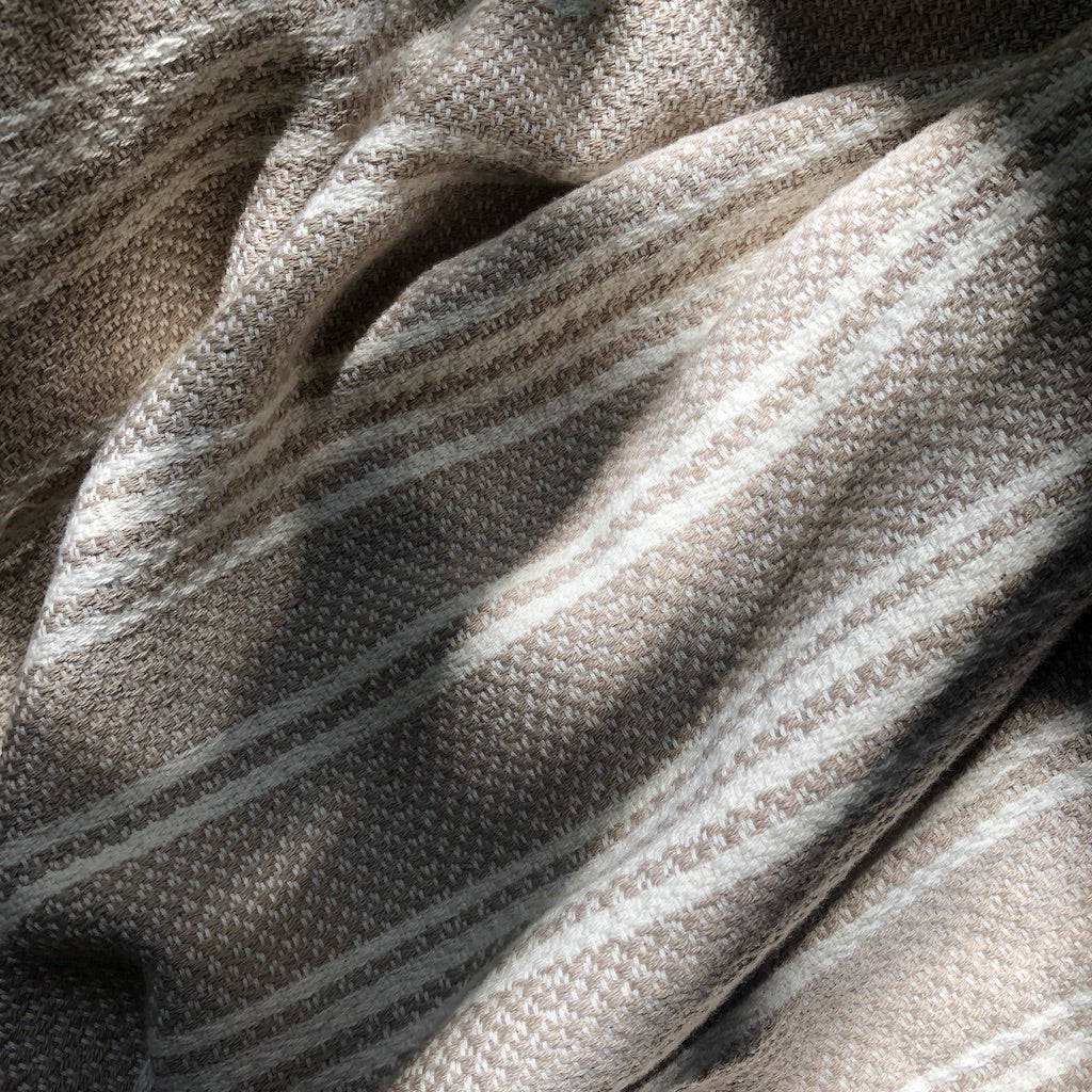 High-Quality Woven Stripe Turkish Throw - - Home Decor