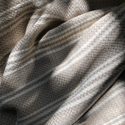High-Quality Woven Stripe Turkish Throw - - Home Decor