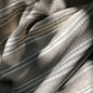 High-Quality Woven Stripe Turkish Throw - Sand + Ivory - Home Decor