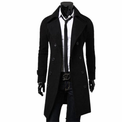 Slim Fit Overcoat - -