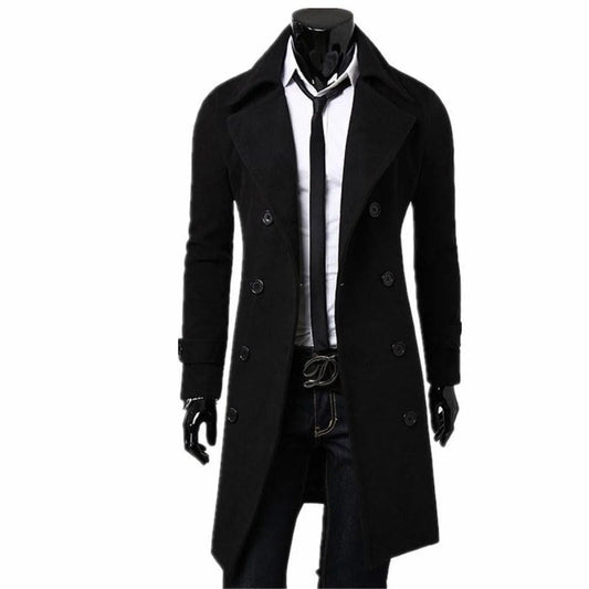Slim Fit Overcoat - -
