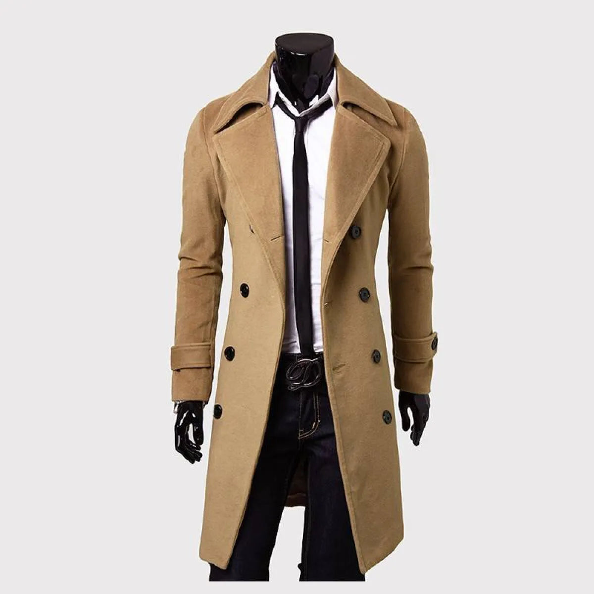 Slim Fit Overcoat - -