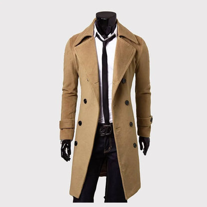 Slim Fit Overcoat - -