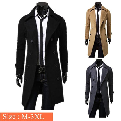 Slim Fit Overcoat - -